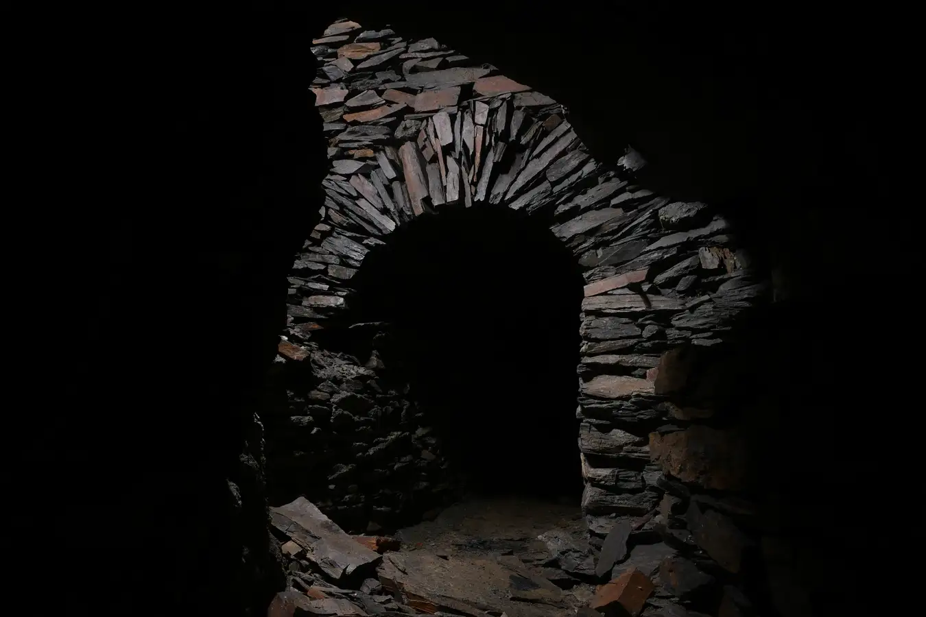 Blick in den Schacht